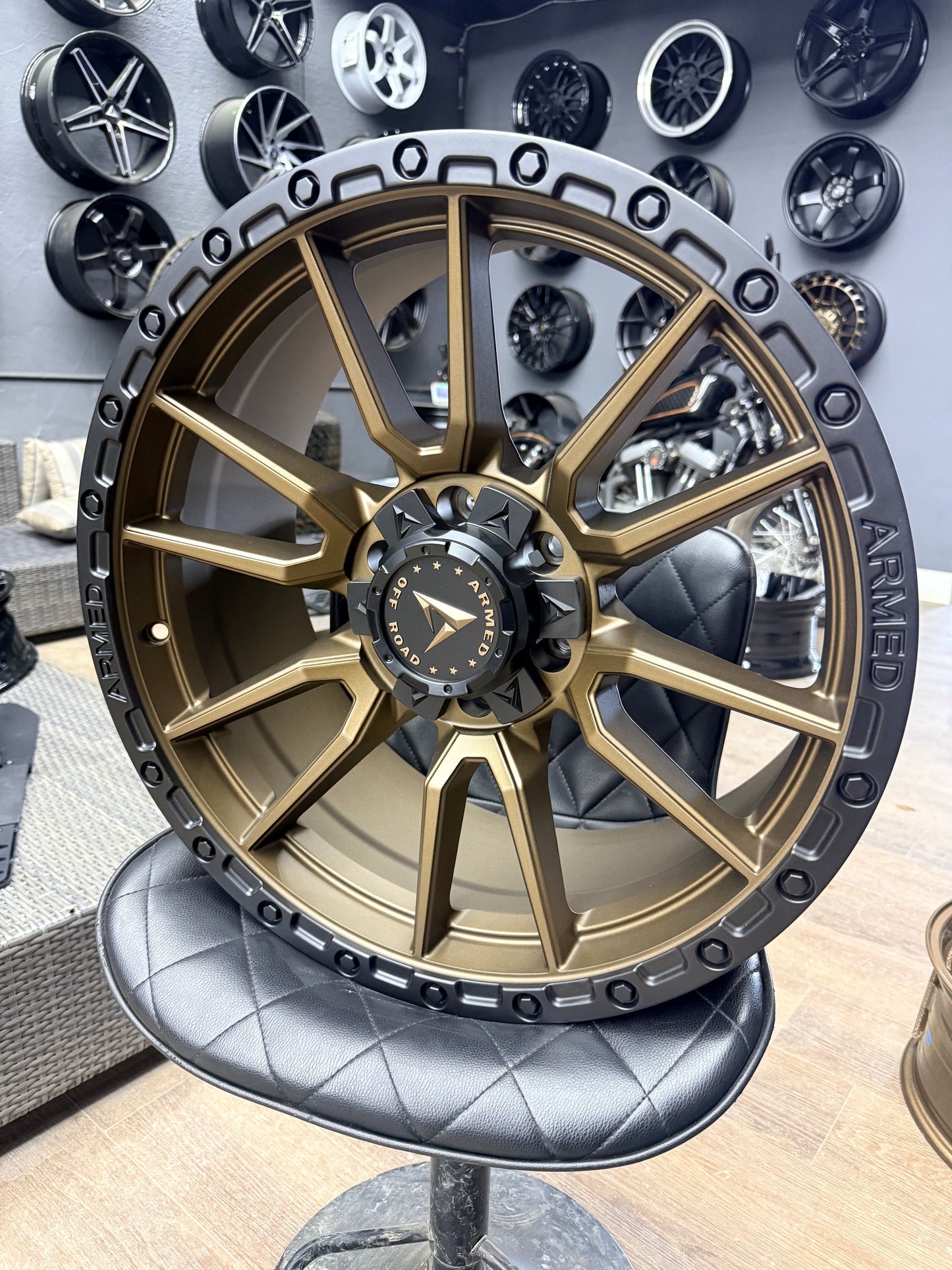 ARMED OFFROAD SPEAR BLACK / BRONZE ALLOY RIM 20x9 6x139.7 +12