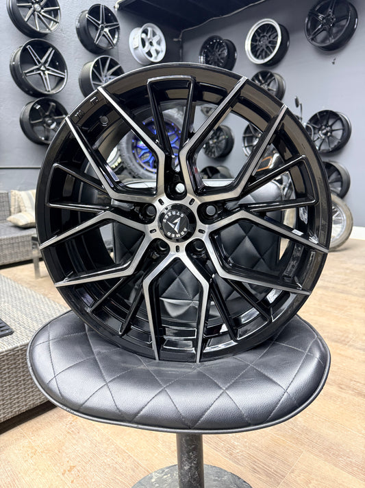 ARMED TACTICAL 17x7.5 +30 5X114.3 BLACK / TINTED MACHINE ALLOY RIMS