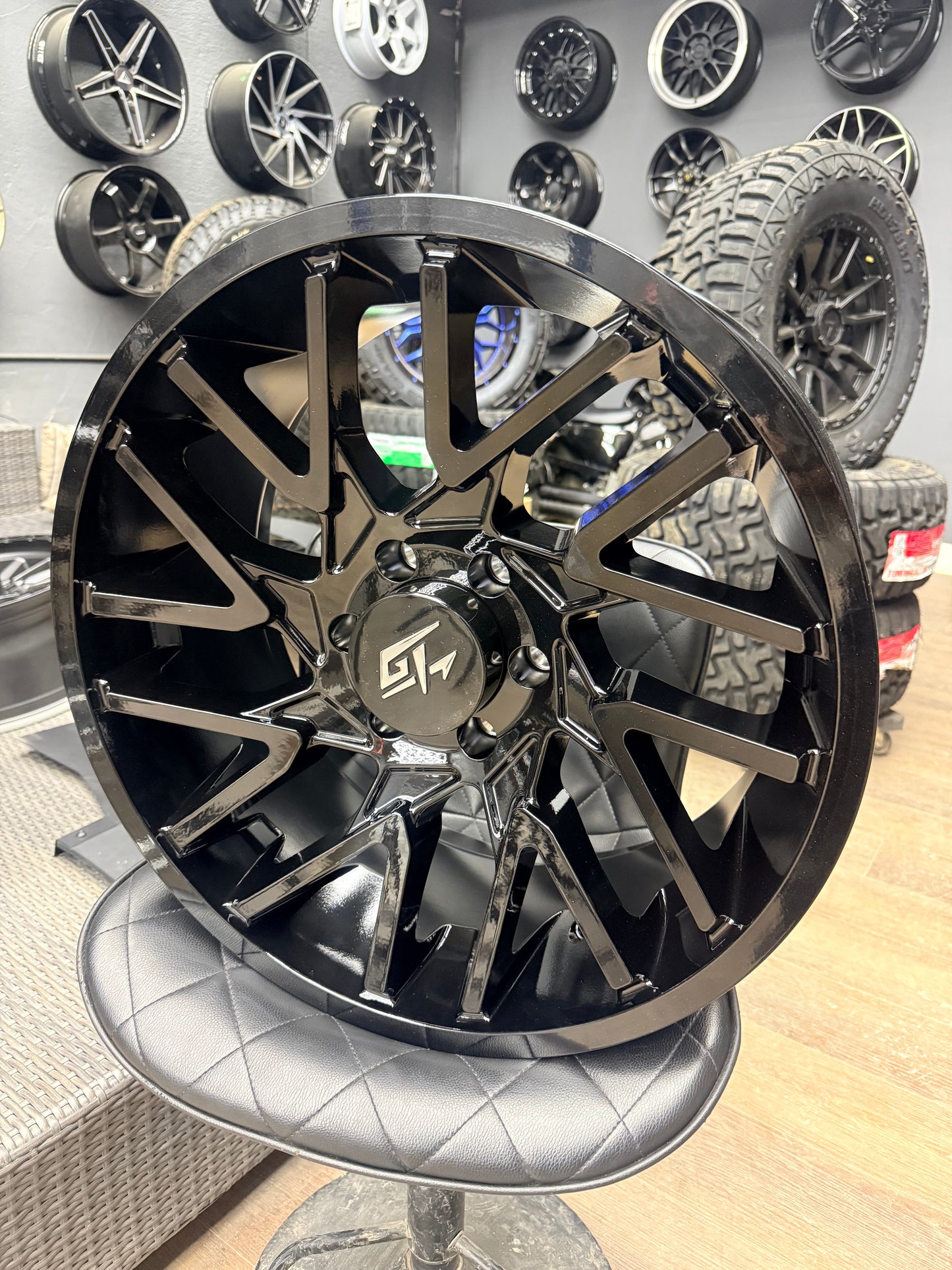 GT OFF-ROAD AGGRESSION GLOSS BLACK 20X9 +12 6X135 87.1cb