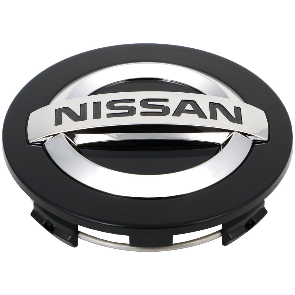 OEM Nissan Cap- Black With Chrome Crest