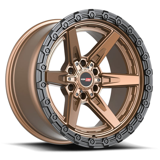 VORTEK VRT-602 18x9 6x135/6x139.7 12 Matte Bronze Black Bead Ring