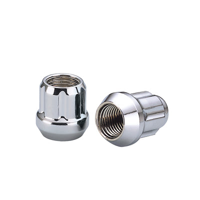 6 Spline Chrome O/E nut 1PC 60° Seat-1/2" RH-17/19/21mm Hex-Premium