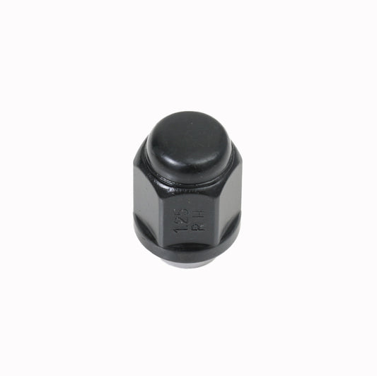 Acorn Satin Black Nut 2PC 60° Bulge Seat-12x1.25mm-21mm Hex-Premium