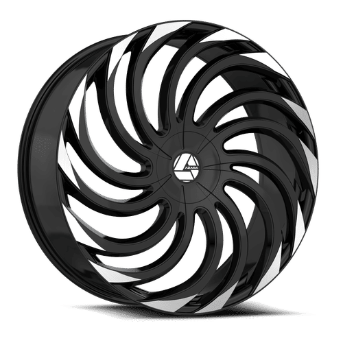 AZARA AZA-534 Gloss Black Machined Wheel 22x8.5 5X112mm +38 74.1mm
