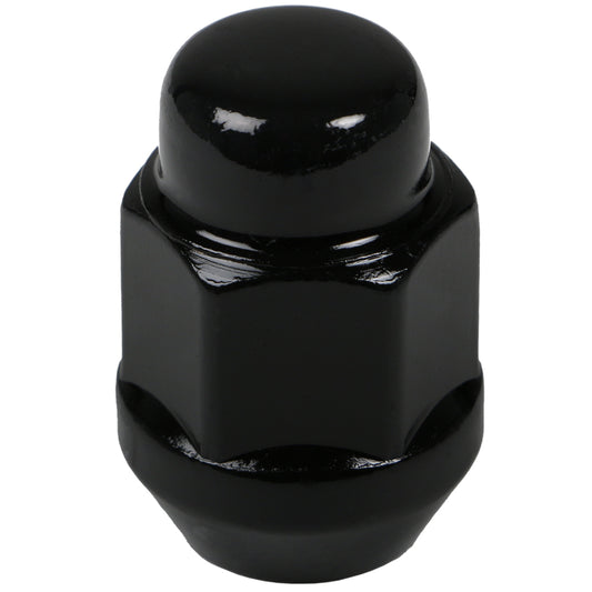 Acorn Black Nut 2PC 60° Bulge Seat-12x1.25mm-19mm Hex