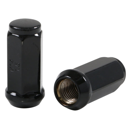 Acorn XL Black Nut 1PC 60° Bulge Seat-14x1.50mm-19mm Hex