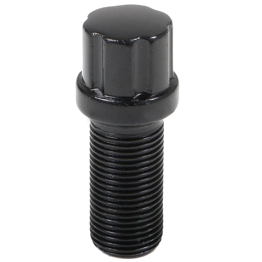 6 Spline Black Bolt R14 Radius Seat-15x1.25mm-28mm Shank-17/19/21mm Hex