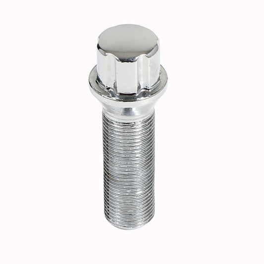 6 Spline Chrome Bolt 60° Seat-15x1.25mm-40mm Shank-17/19mm Hex