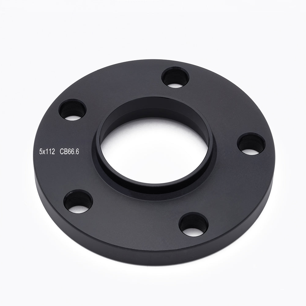 Hub Centric Wheel Spacer-Black Anodised-5x112mm-Bore 66.6mm-Thickness 15mm (9/16'')