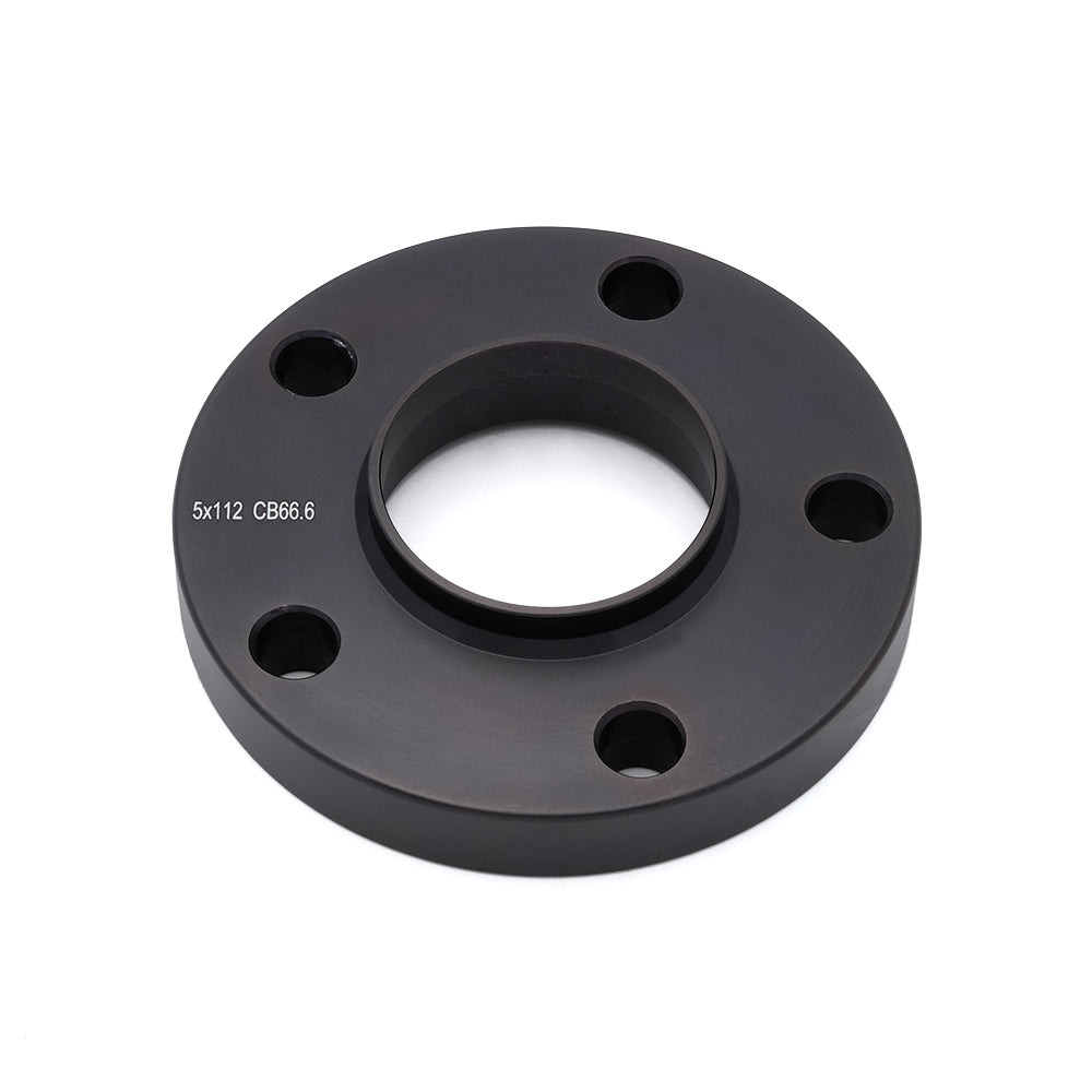 Hub Centric Wheel Spacer-Black-5x112mm-Bore 66.6mm-Thickness 20mm (13/16'')
