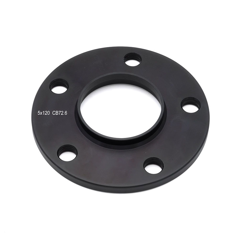 Hub Centric Wheel Spacer-Black-5x120mm-Bore 72.6mm-Thickness 10mm (3/8'')