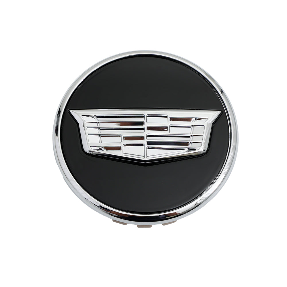 OEM Cadillac Cap- Black With Chrome Logo (67mm)