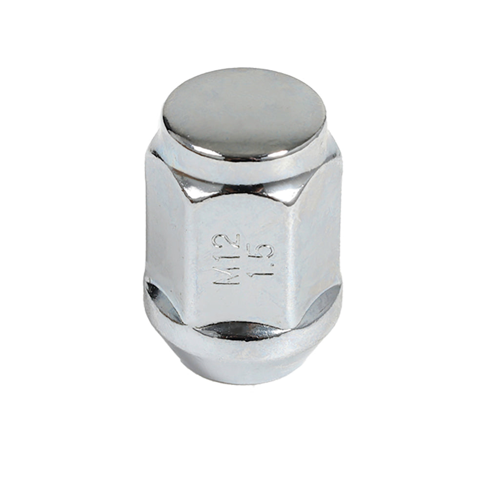 Acorn Chrome Nut 1PC 60° Bulge Seat-12x1.50mm-21mm Hex-Premium