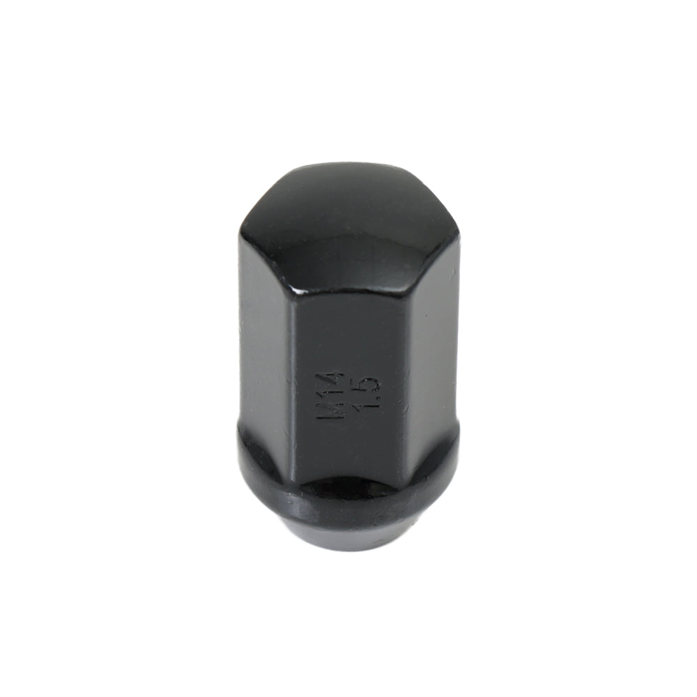 Acorn Duplex XL Black Nut 1PC 60° Bulge Seat-14x1.50mm-22mm Hex-Premium