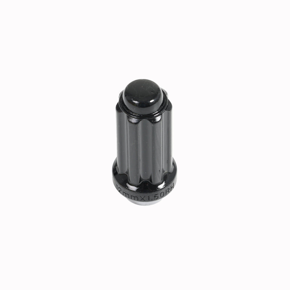 7 Spline Black Nut 2PC 60° Seat-12x1.50mm-21/22mm Hex-Premium