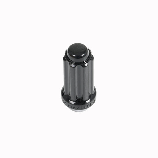 7 Spline Black Nut 2PC 60° Seat-12x1.50mm-21/22mm Hex-Premium