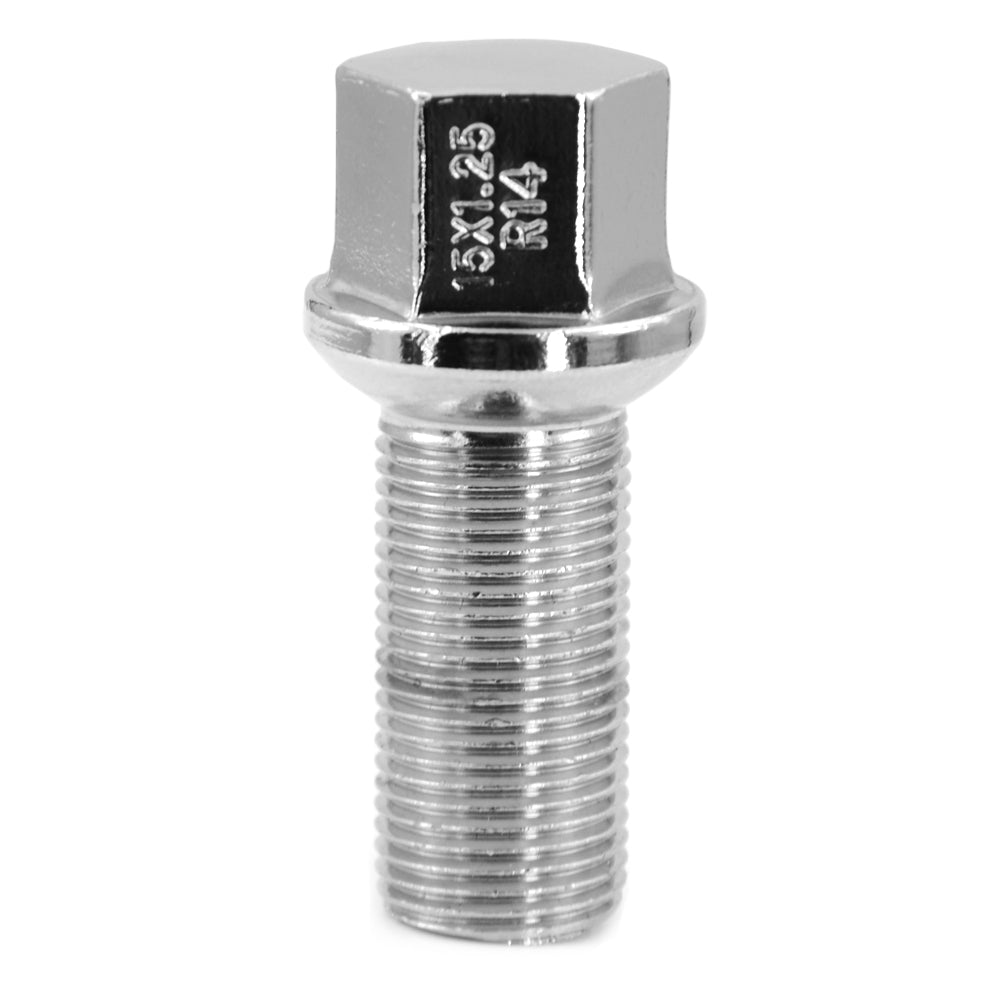 Acorn Chrome Bolt R14 Radius Seat-15x1.25mm-30mm Shank-17mm Hex-Premium