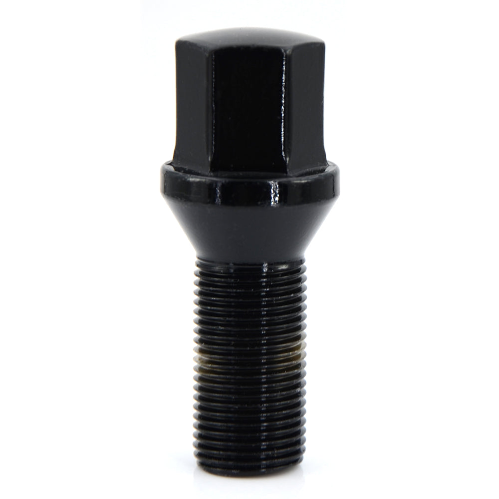Acorn Black Bolt 60° Seat-15x1.25mm-28mm Shank-17mm Hex-Premium