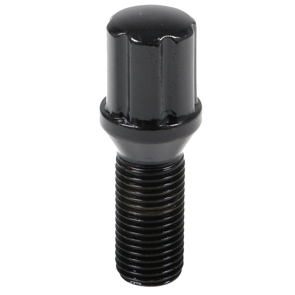 6 Spline Black Bolt 60° Seat-14x1.50mm-28mm Shank-17/19/21mm Hex-Premium