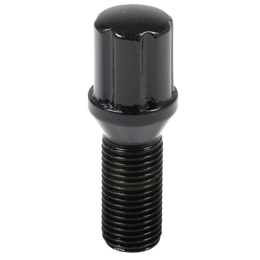6 Spline Black Bolt 60° Seat-14x1.50mm-28mm Shank-17/19/21mm Hex-Premium