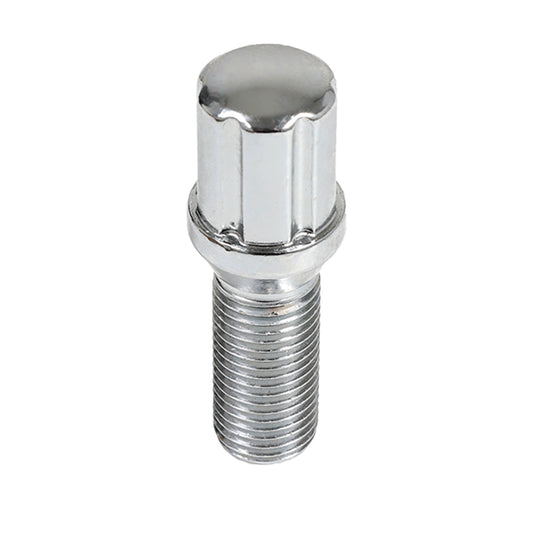 6 Spline Chrome Bolt 60° Seat-14x1.50mm-28mm Shank-17/19/21mm Hex-Premium