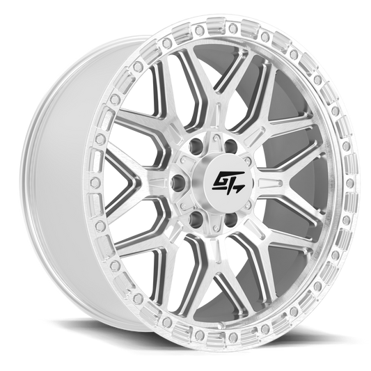 Revolt 17x9 5x127 / 5x139.7 +12 Hyper Silver Machined Face