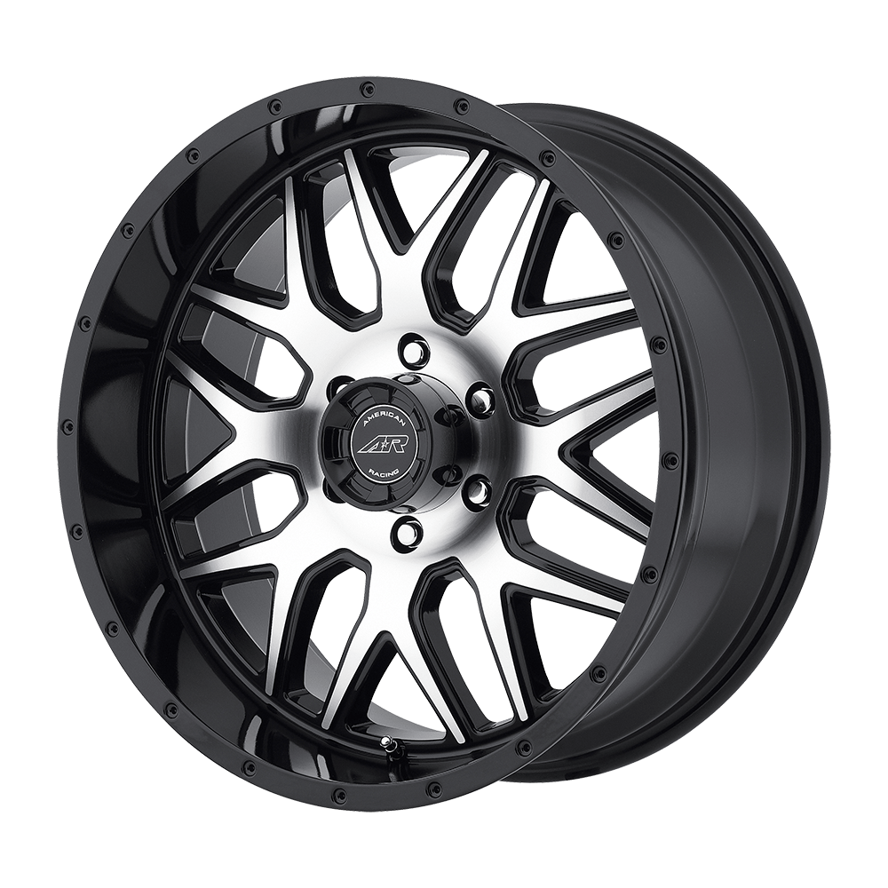 American Racing AR910 GLOSS BLACK MACHINED Wheel 18x9 5X114.3mm +0 83.06mm