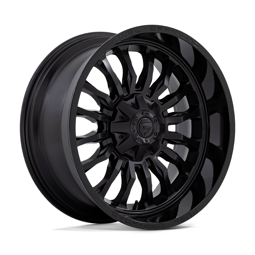 Fuel 1PC D796 ARC MATTE BLACK W/ GLOSS BLACK LIP Wheel 22x10 6X135/6X139.7mm -18 106.1mm