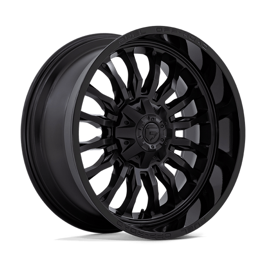 Fuel 1PC D796 ARC MATTE BLACK W/ GLOSS BLACK LIP Wheel 22x10 6X135/6X139.7mm -18 106.1mm