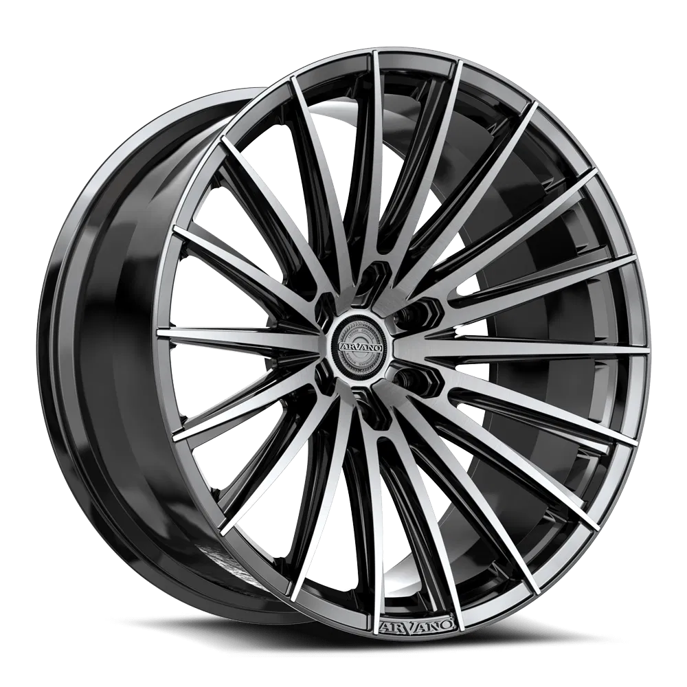 ARVANO ART-2 Gloss Black & Brushed Double Dark Tint Wheel 20x10 6X139.7mm -18 106.1mm