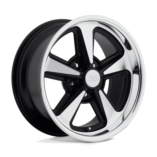 US Mag 1PC U109 BANDIT MATTE BLACK MACHINED Wheel 18x8 5X114.3mm +1 72.56mm