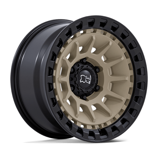Black Rhino Hard Alloys BARRAGE DESERT SAND ON MATTE BLACK Wheel 17x8.5 5X127mm -10 71.5mm
