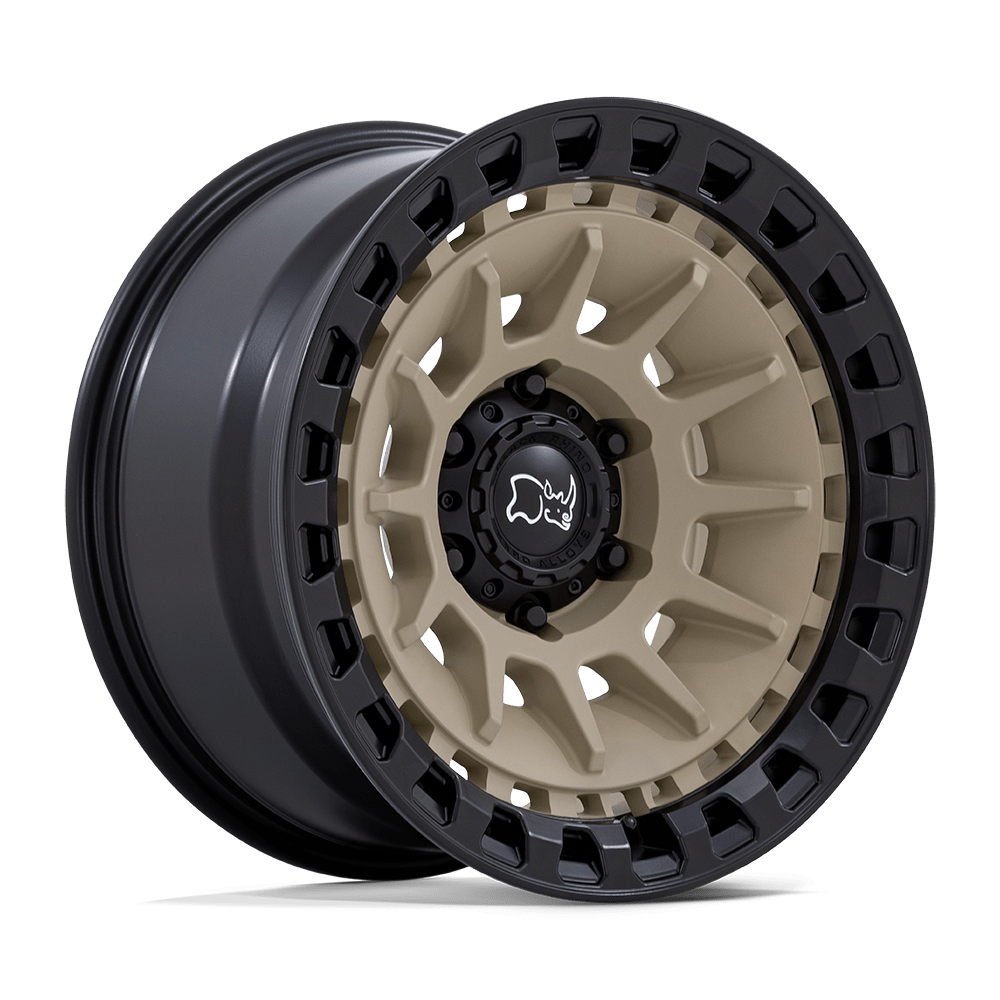 Black Rhino Hard Alloys BARRAGE DESERT SAND ON MATTE BLACK Wheel 17x8.5 6X139.7mm -10 106.1mm