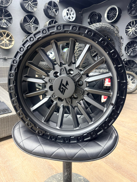 GT OFF-ROAD CHAMBER MATTE GUNMETAL 18X9 +12  6x135 106.1cb