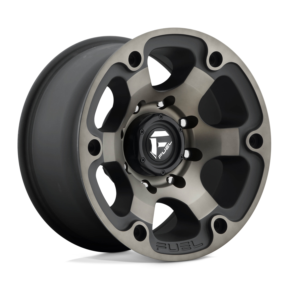 Fuel 1PC D564 BEAST MATTE BLACK DOUBLE DARK TINT Wheel 17x9 8X165.1mm +1 125.1mm