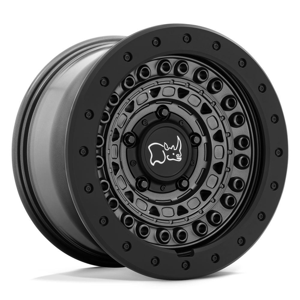 Black Rhino Hard Alloys BARRICADE GUN BLACK W/ BLACK ROCK GUARD Wheel 20x9 6X135mm +10 87.1mm