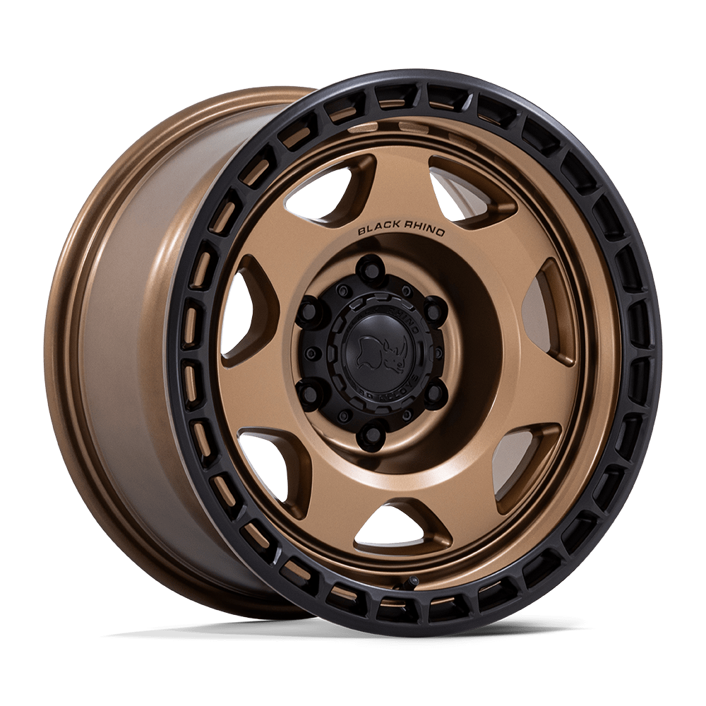 Black Rhino Hard Alloys BR018 VOYAGER MATTE BRONZE W/ M-BLACK LIP Wheel 17x8.5 6X135mm -10 87.1mm