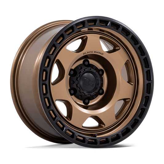 Black Rhino Hard Alloys BR018 VOYAGER MATTE BRONZE W/ M-BLACK LIP Wheel 17x8.5 6X135mm -10 87.1mm