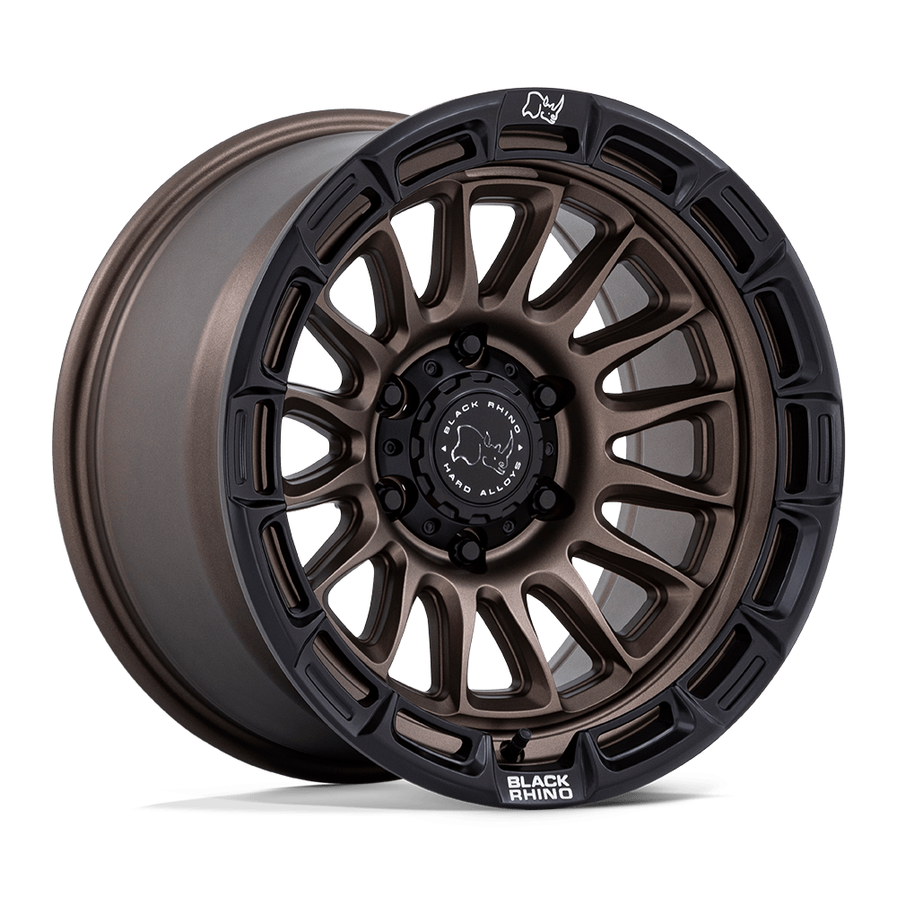 Black Rhino Hard Alloys BR025 RIVAL BURNT BRONZE W/ MATTE BLK-LP Wheel 17x9 6X139.7mm +1 106.1mm