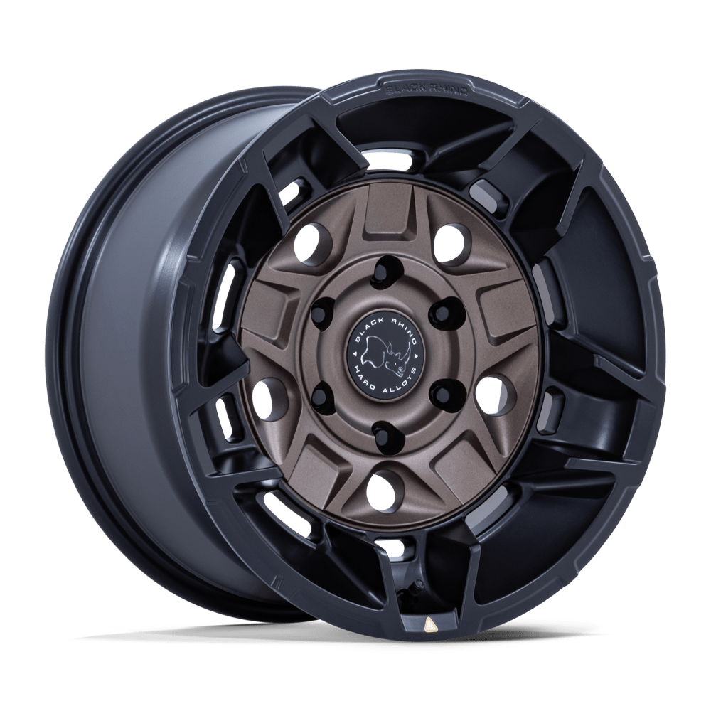 Black Rhino Hard Alloys BR028 GUARD BURNT BRONZE W/ MATTE BLK-LP Wheel 17x8.5 5X130mm +25 71.6mm