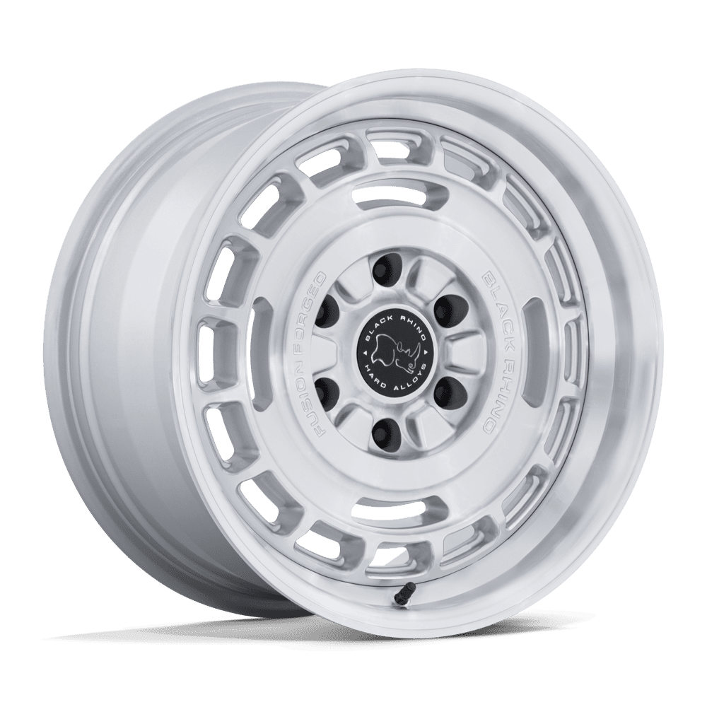 Black Rhino Hard Alloys BR600 VAGABOND GLOSS SILVER W/ MACHINED FACE Wheel 17x8.5 6X135mm +0 87.1mm