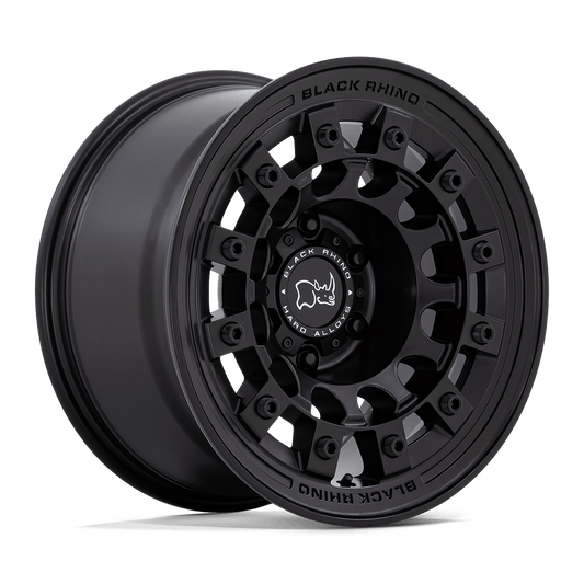 Black Rhino Hard Alloys FUJI MATTE BLACK Wheel 17x8 5X114.3mm +38 72.56mm