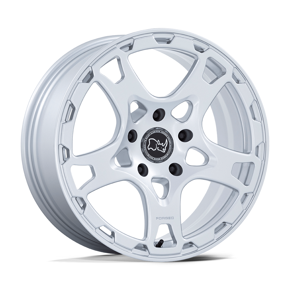 Black Rhino Hard Alloys KLAUE MATTE SILVER Wheel 18x8 5X130mm +20 71.5mm