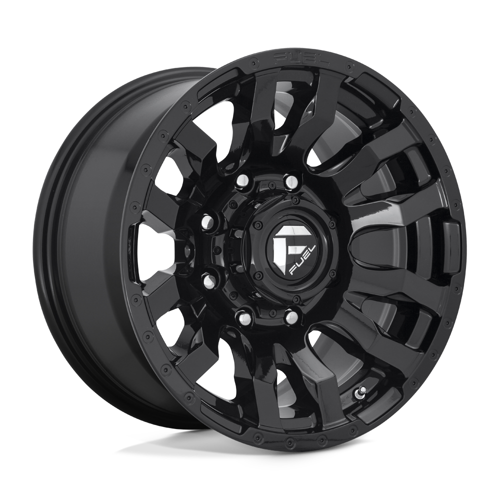 Fuel 1PC D675 BLITZ GLOSS BLACK Wheel 22x10 8X180mm -18 125.1mm