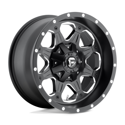 Fuel 1PC D534 BOOST MATTE BLACK MILLED Wheel 18x9 5X127/5X139.7mm +14 87.1mm