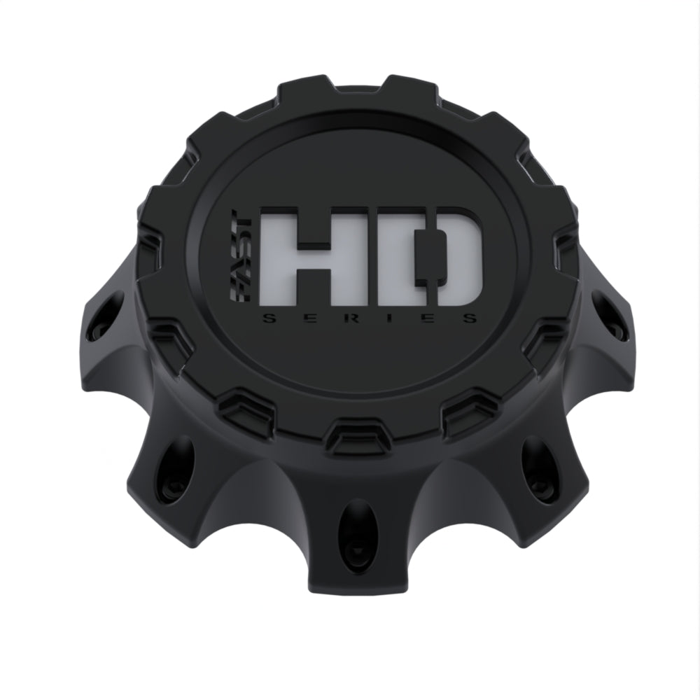 Satin Black Cap With Satin Black Hardware And Silver Fast HD Series Logo