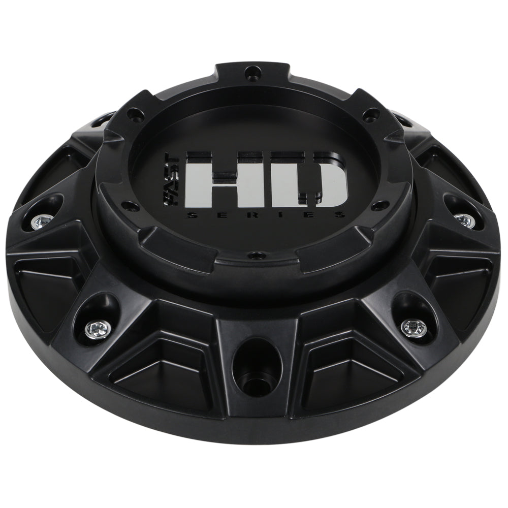Satin Black Cap Fast HD Series Logo
