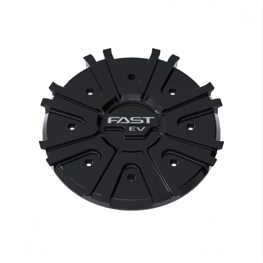 Gloss Black Cap With Grey Fast EV Logo