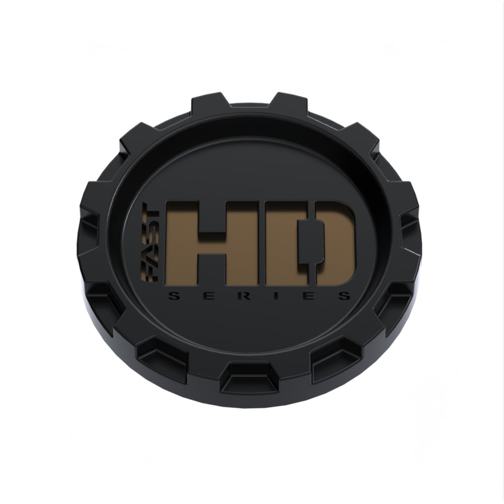 Satin Black Cap with Bronze Fast HD Series Logo