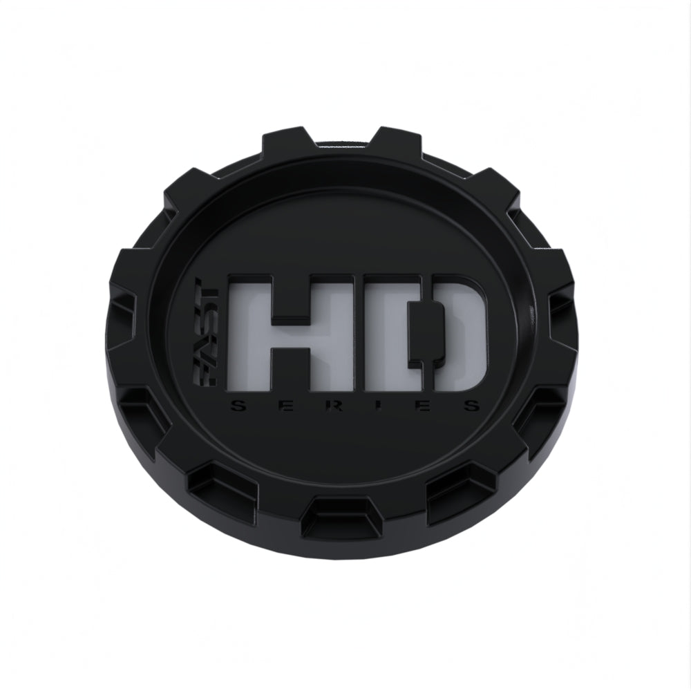 Satin Black Cap with Grey Fast HD Series Logo